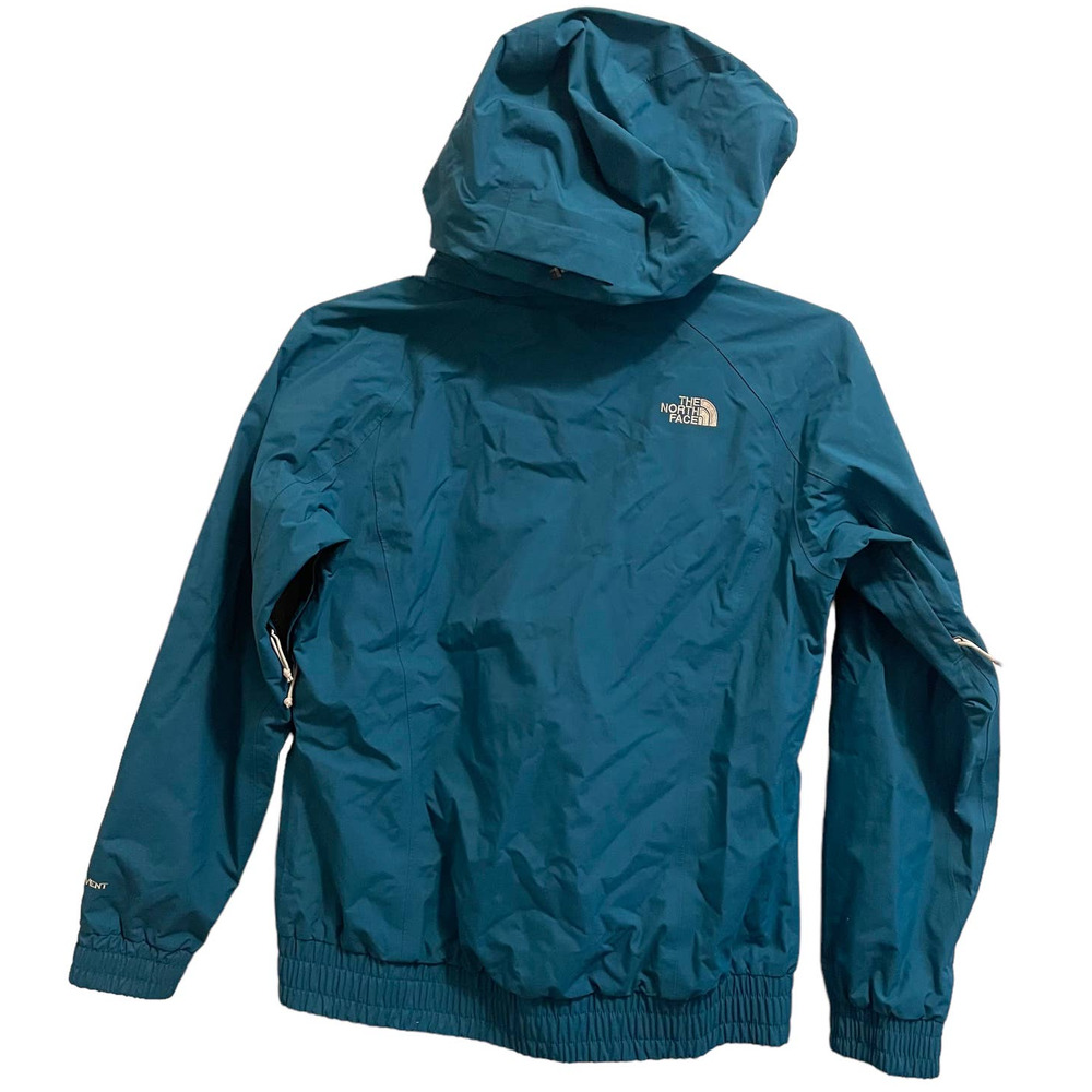 Womens The North Face Hyvent Teal Waterproof Ski Snow Shell Jacket | Size Medium - Picture 3 of 5